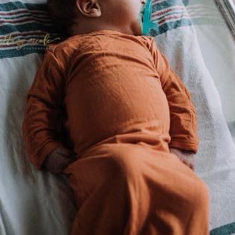Newborn baby gown